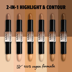 NYX PROFESSIONAL MAKEUP Wonder Stick closed double-ended design for compact travel convenience