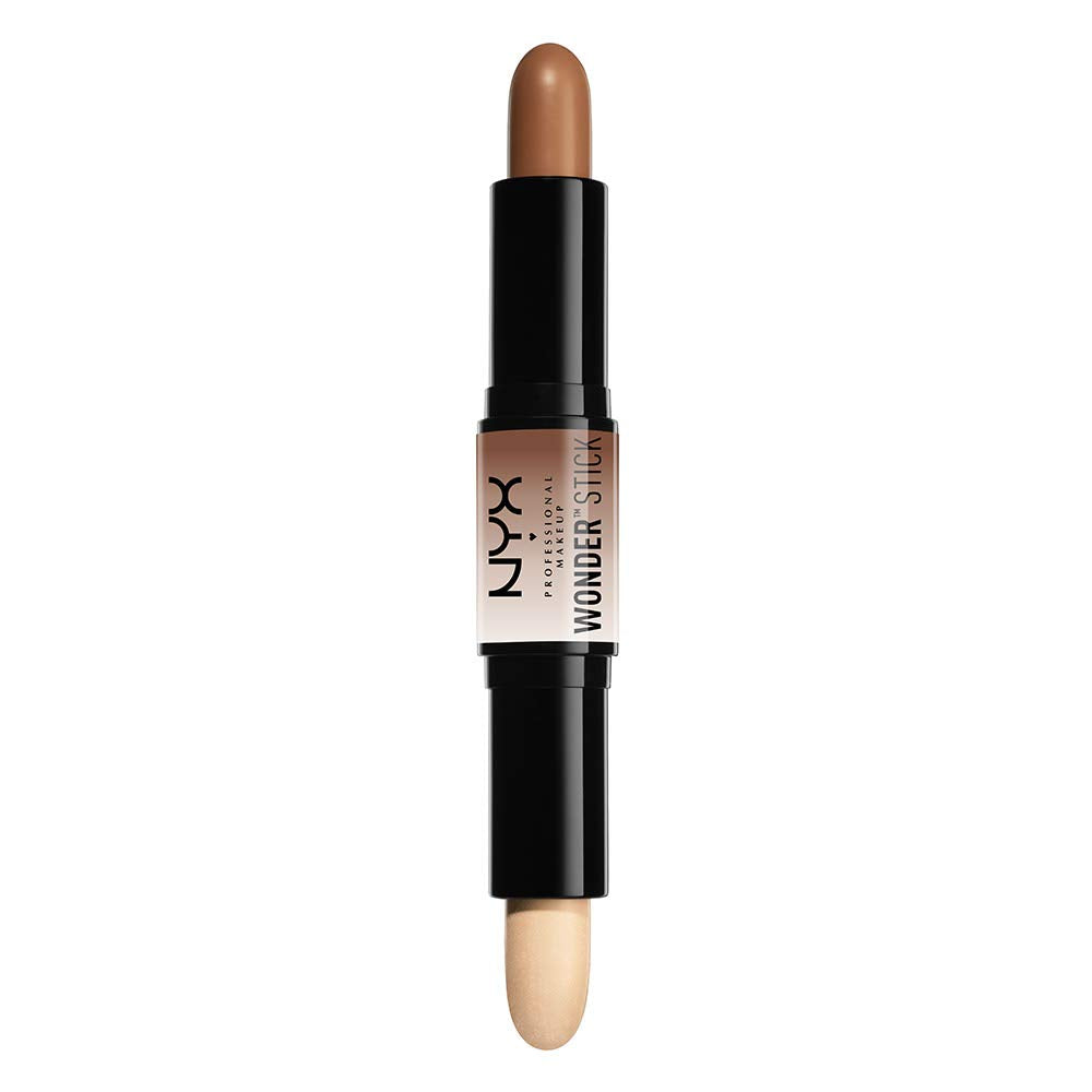 NYX PROFESSIONAL MAKEUP Wonder Stick front view showing both highlight and contour ends for easy sculpting
