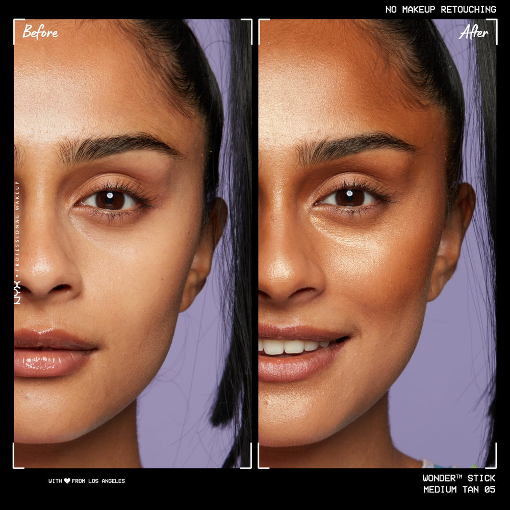 NYX PROFESSIONAL MAKEUP Wonder Stick creamy texture close-up for smooth blendability