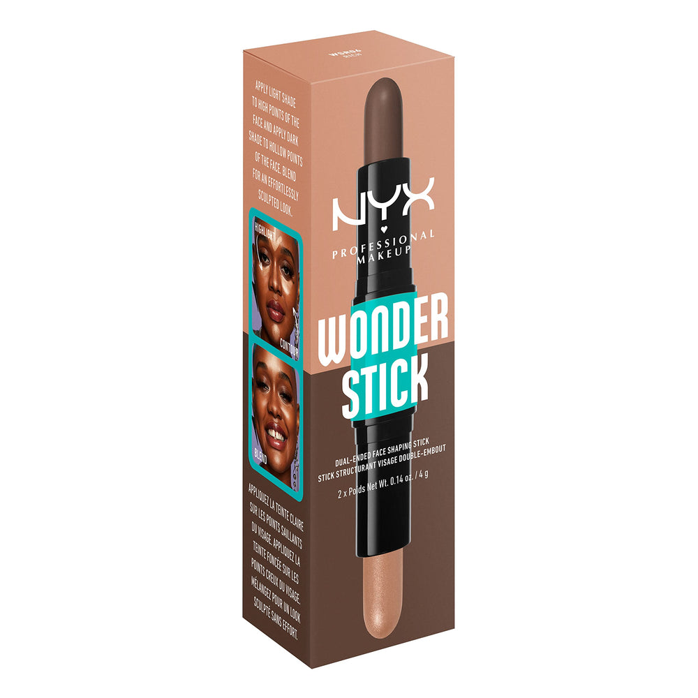 NYX Wonder Stick Rich inside makeup bag for easy touch-ups on the go