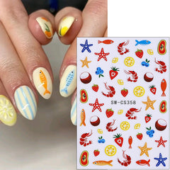 NZRAESTRS applied stickers on fingernails demonstrating quick salon-style results at home