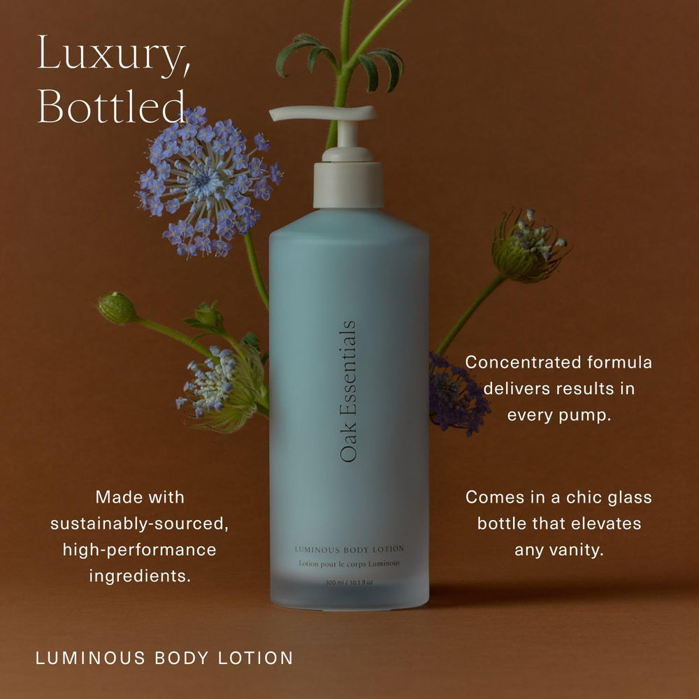 Oak Essentials rose oil ingredient display emphasizing nourishing botanical hydration benefits