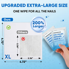 OAKDOLCHE wipe in hand removing polish quickly for convenient touch-ups