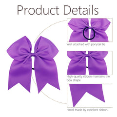 OAOLEER bow worn in a ponytail showing sporty style and comfortable wear