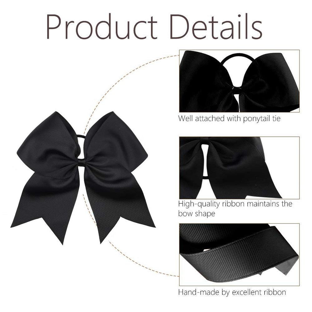 OAOLEER bow worn in a teen's ponytail showing visible game-day spirit