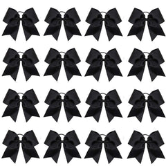 OAOLEER front packaging showing 16 black cheer bows for quick team distribution