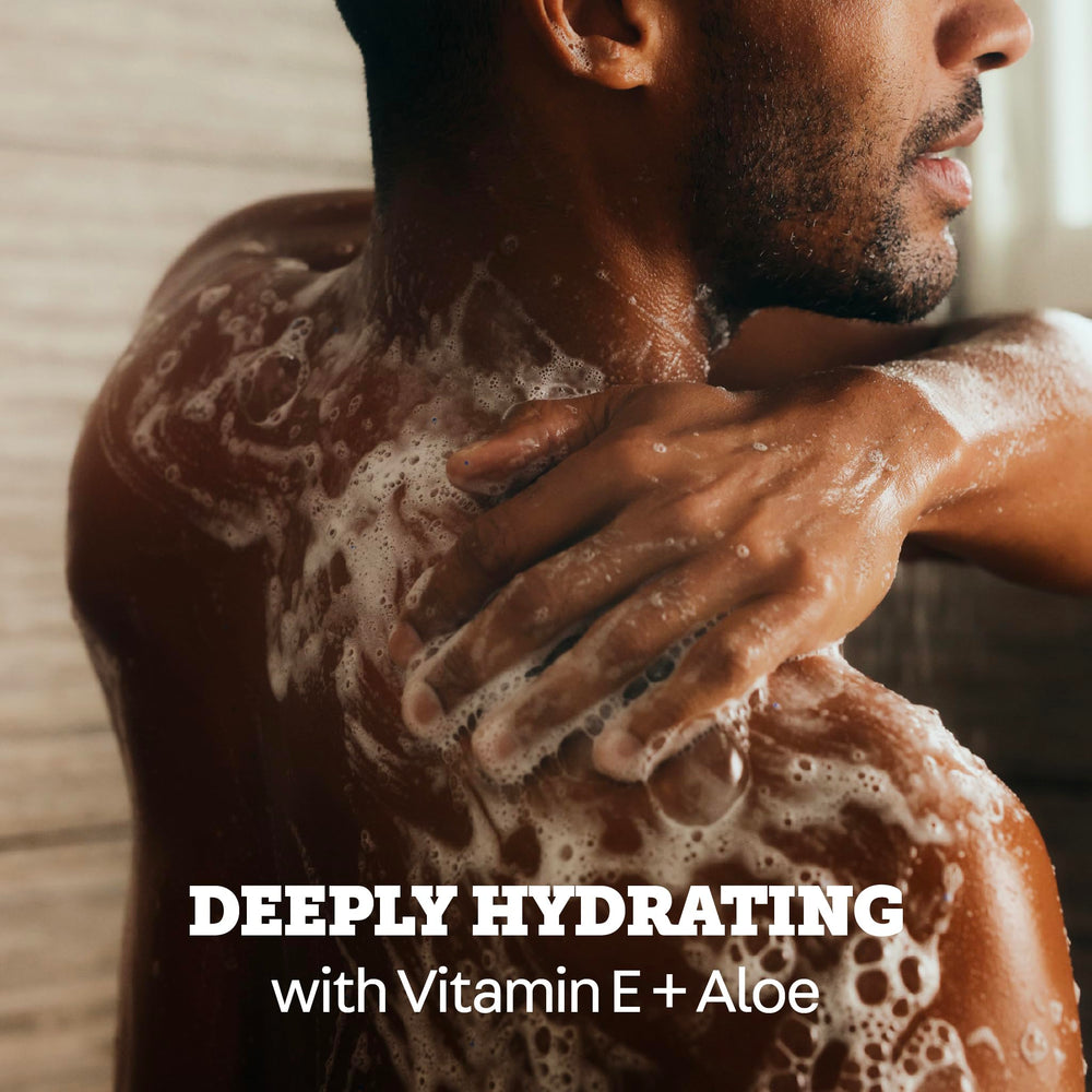 Oars + Alps bottle in shower hand demonstrating invigorating cooling benefit