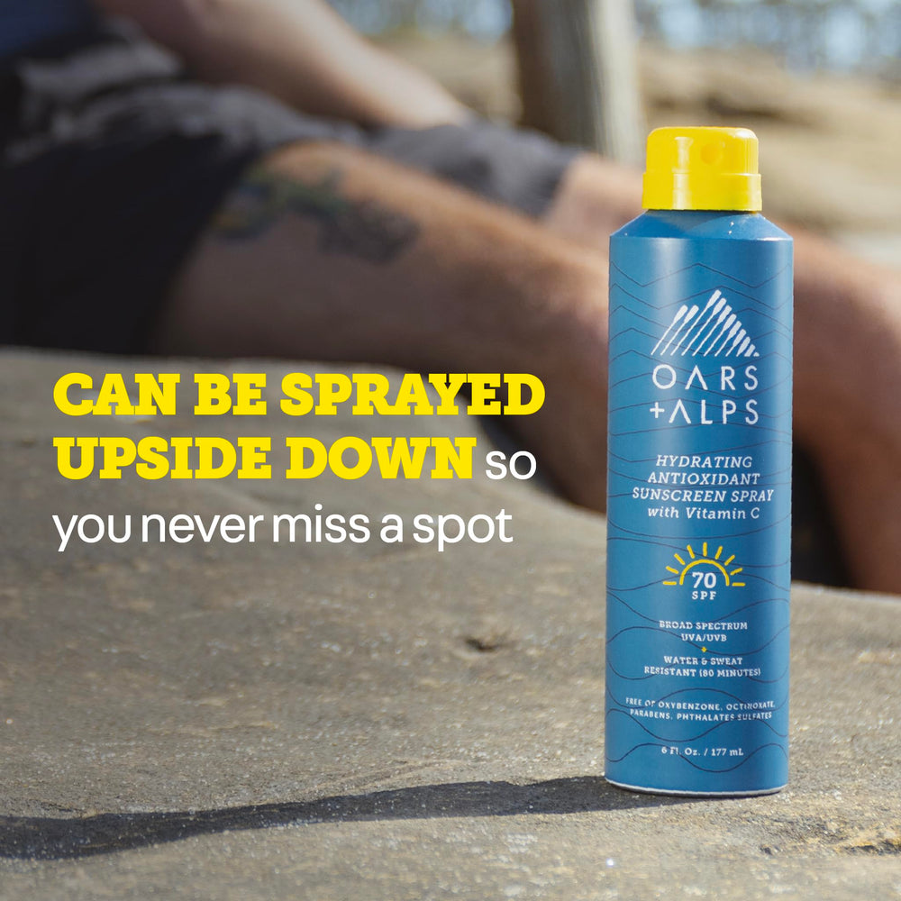 Oars + Alps poolside lifestyle shot conveying active outdoor protection