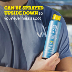 Oars + Alps recyclable non-aerosol can suggesting eco-friendly choice