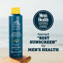Oars + Alps spray action mist demonstrating even coverage and quick application