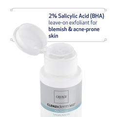 Obagi Medical back label with directions and ingredient highlights for safe, informed use