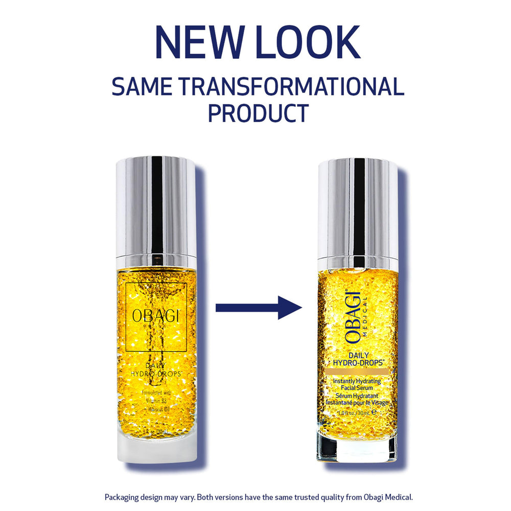 Obagi Daily Hydro-Drops dropper dispensing clear serum for precise application
