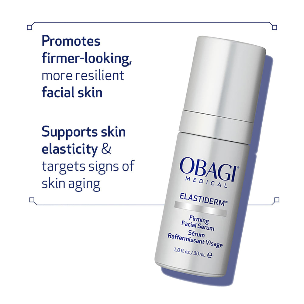 Obagi ELASTIderm application on neck area illustrating targeted firming support