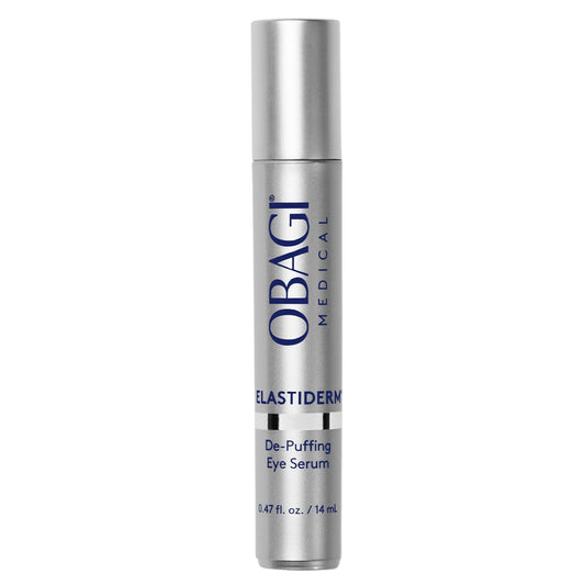 Obagi ELASTIderm front packaging showing compact serum and labeling benefits