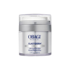 Obagi ELASTIderm front packaging showing jar and box, conveys trusted medical skincare