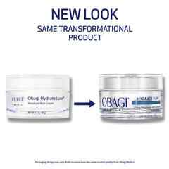 Obagi open jar texture close-up showing balm-like cream for deep moisture