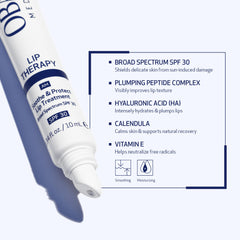 Obagi lip therapy being applied to lips for soothing and protection