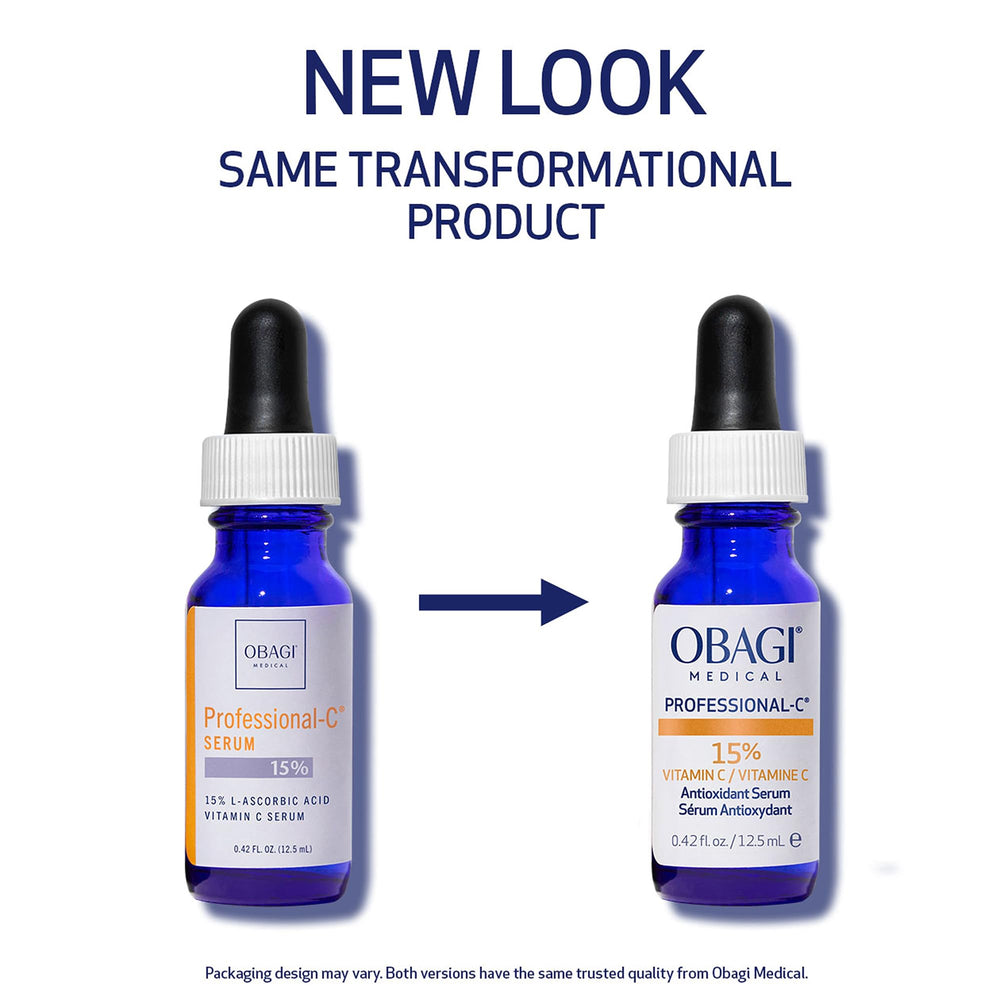 Obagi Medical dropper dispensing a drop, demonstrating precise application advantage