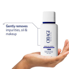 Obagi Medical creamy texture close-up highlighting gentle, low-foaming formulation benefit