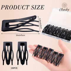 obeoby close-up of clip teeth and double-grip design for secure hold without tugging