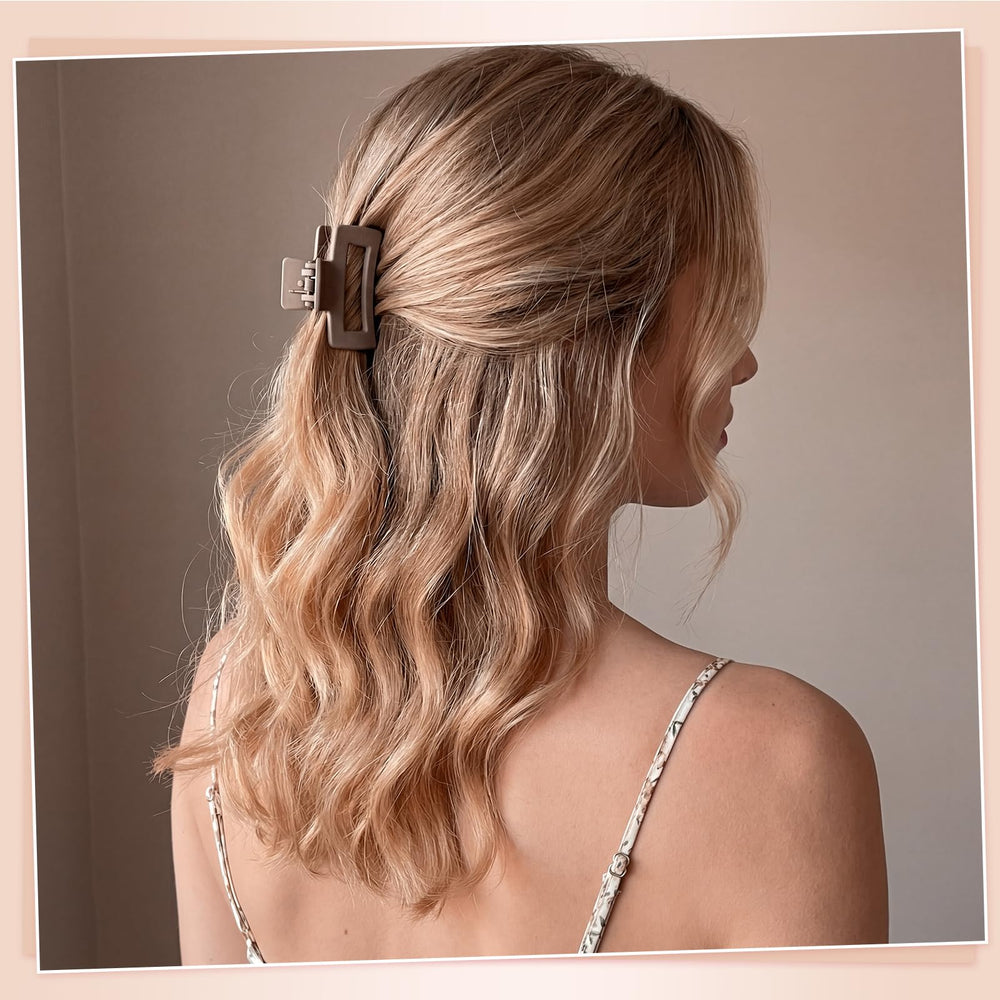 obeoby clips used in a half-up hairstyle demonstrating simple styling and comfort