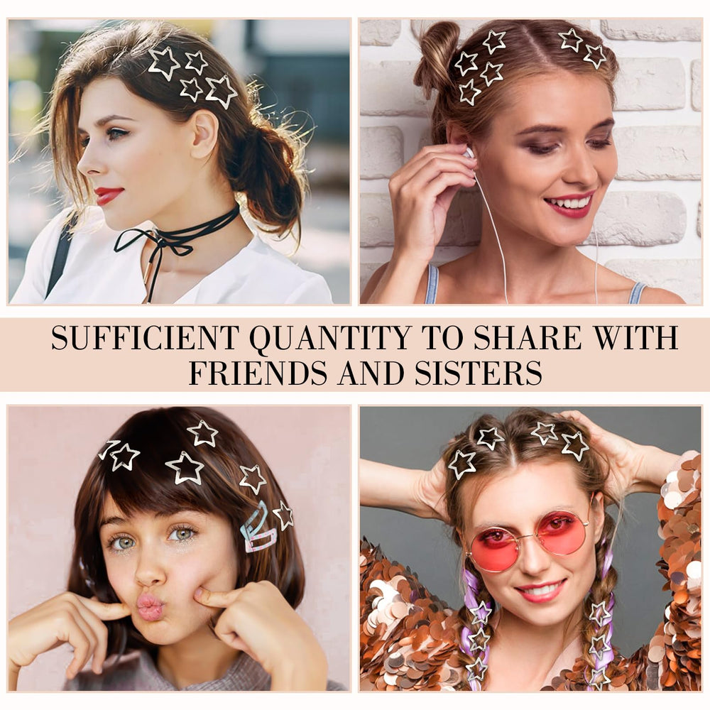 obeoby star clips attached to hat adding instant Y2K-inspired flair