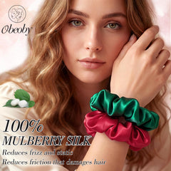 obeoby close-up of mulberry silk texture showing smooth, low-friction surface