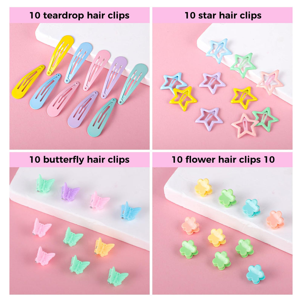 obeoby decorative clips spread showing vibrant accents for hairstyles