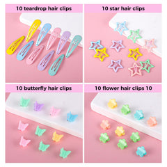 obeoby decorative clips spread showing vibrant accents for hairstyles