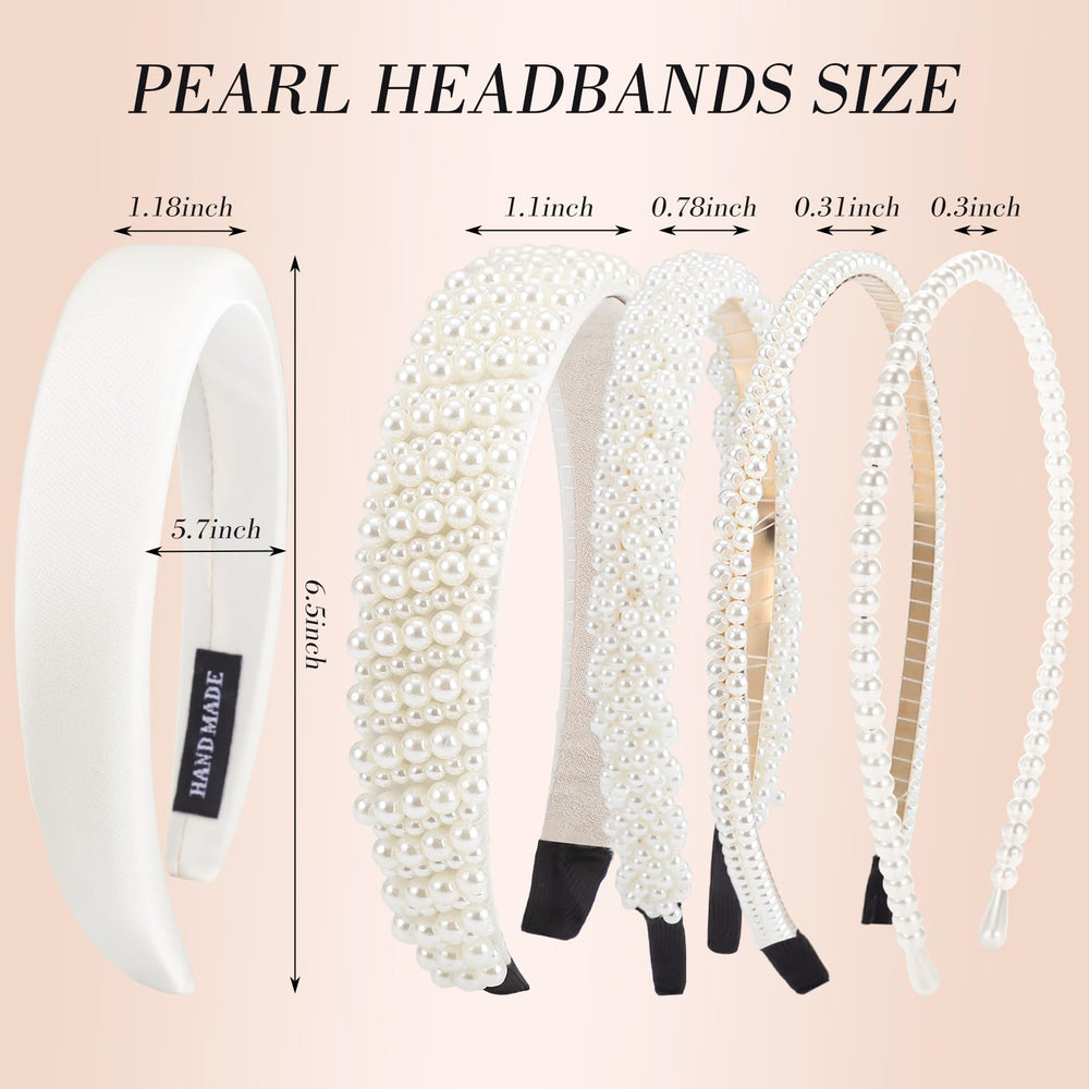 obeoby five headbands laid flat showing style variety and easy selection
