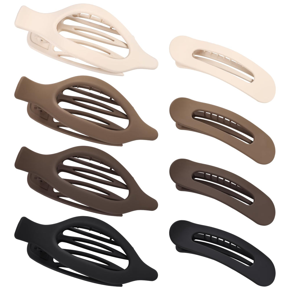 obeoby front view of entire clip set showing neutral colors and packaging benefit