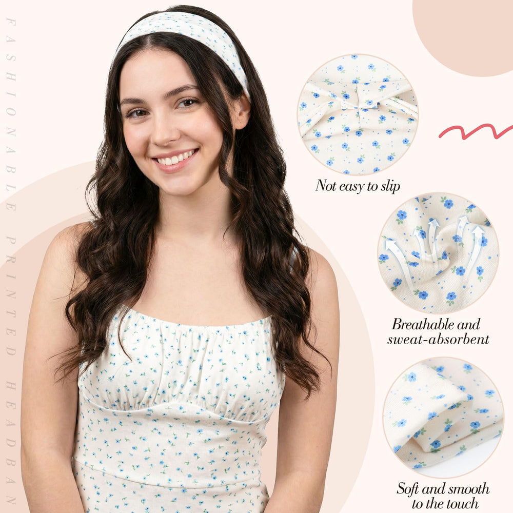 obeoby headband worn in hair showing non-slip fit during movement