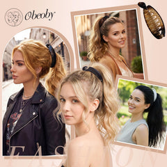 obeoby model outdoors wearing clip, illustrates polished retro look