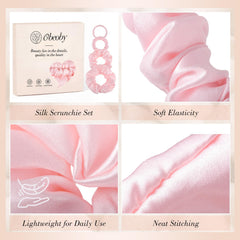 obeoby scrunchie holding a ponytail showing secure gentle hold