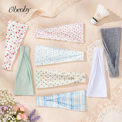 obeoby array of eight prints showing styling versatility for outfits