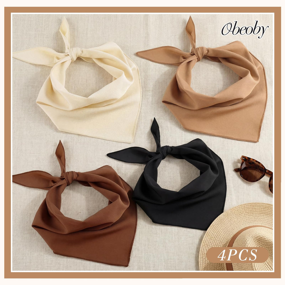 obeoby scarves styled outdoors on model showing versatile looks and travel-ready benefit