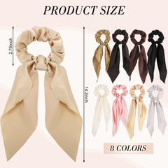 obeoby model wearing scrunchie in low ponytail demonstrating polished look
