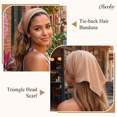 obeoby single folded scarf showing edge finish and easy styling benefit