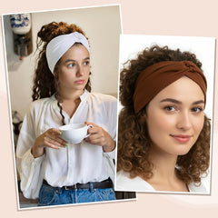 obeoby headband next to hand for scale showing large coverage and fit