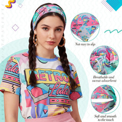 obeoby headband in a running scene highlighting sweat-resistant hold benefit