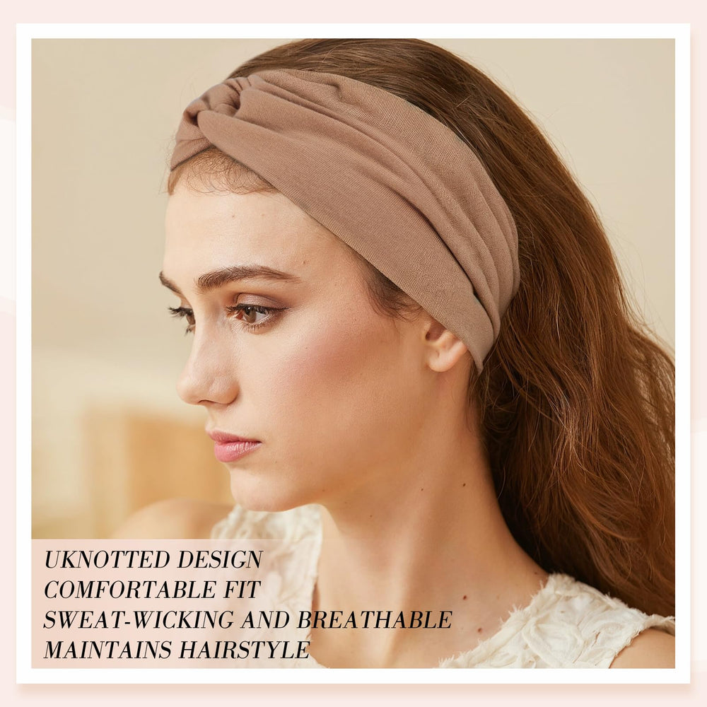 obeoby woman wearing headband outdoors demonstrating stay-put comfort