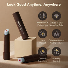 OBgE texture swipe showing smooth balm finish and moisturized look