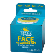 Ocean Potion texture close-up displaying clear matte sunscreen finish benefit