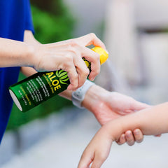 Ocean Potion in travel kit with sunscreen for convenient on-the-go hydration