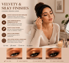 Océane palette with brush showing precise application and buildability
