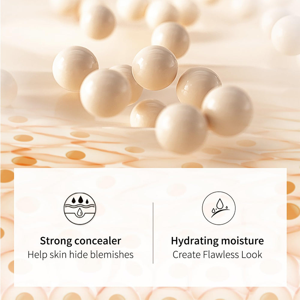 O'CHEAL texture close-up highlighting smooth blendable formula benefit
