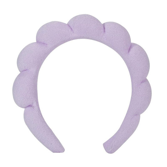 OCTAZI front view of plush headband showing secure fit and soft comfort