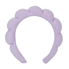 OCTAZI front view of plush headband showing secure fit and soft comfort