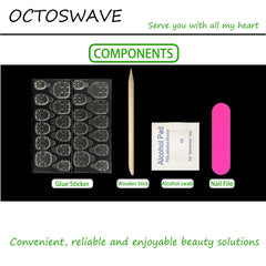 octoswave included kit with file and stick—ready for quick prep