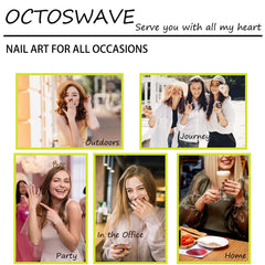 octoswave lifestyle shot at night out showcasing bold manicure impact